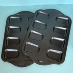 Norpro Nonstick Rectangle Black Mini Cakes Set Of 2 Baking Pans. Fixed Price $11.99.
