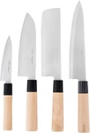 Premium Sushi & Sashimi Chef Knives Set Of 4 Ultra Carbon Steel Blades. Fixed Price $25.99.