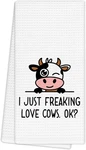 Farmhouse Kitchen Towels, Gifts For Women Cowlovers Girls, Funny An. Fixed Price $23.09.
