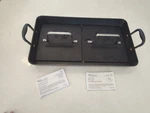 Pampered Chef Nonstick Double Burner Grill With Cast Iron Presses 2924 & 2875. Fixed Price $89.00.