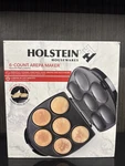 Holstein Housewares Non-stick 6-SECTION Arepa Maker Eggs, Mini Pancakes Exc.. Fixed Price $30.00.