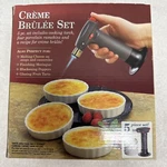 Creme Brulee Set 4 White Ramekins And Cooking Torch Cheese Meringue. Fixed Price $18.95.