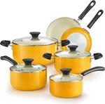 Home Pots And Pans Nonstick, 10-PIECE Ceramic Kitchen Cookware Sets,. Fixed Price $154.20.