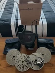 Retired Pampered Chef Multi Slicer Grater 4 Blades #1527 Boxed Used Once. Fixed Price $24.99.