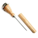 Norpro 7" Stainless Steel Shaft Wood Handle Ice Pick Bar Tool W/ Sheath Cover. Fixed Price $13.39.