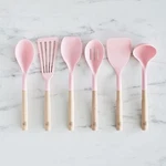 Greenlife Cooking Tools & Utensils 7 Piece Nylon Wood Kitchen Set Ceramic Crock. Fixed Price $22.93.