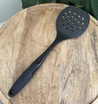 Oxo Good Grips Nylon Round Turner Black Wide Spatula With Holes 14. Fixed Price $10.00.