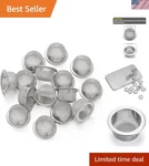 15 Pack Polished Stainless Steel Pipe Screens - 0.5 Inch Diameter Essentials. Fixed Price $11.99.