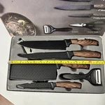 Home Chef Knife Set 6 Pcs, Assorted Kitchen Tools, Scissors, Peeler New In Box!. Fixed Price $16.64.