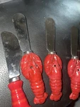 Boston Warehouse Red Lobster Spreaders Knives For Cheese Butter Dips Stainless. Fixed Price $11.99.