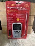 Cdn Combo Probe Thermometer Timer & Clock Silver Programmable In Oven DTP482. Fixed Price $10.39.