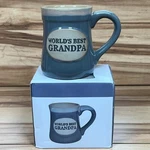 Gray World's Best Grandpa Porcelain Coffee Mug Burton + Ceramic Gift New. Fixed Price $12.98.