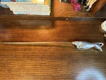 Italian Bbq Grilling Spit With Bull Shaped Handle Antique. Fixed Price $50.00.