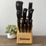 Wusthof Knife Lot Grand Prix Ii & Silverpoint Set Block Steel Kitchen Knives. Fixed Price $179.00.