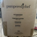 Pampered Chef Electric Ice Cream Maker #1534 New In Box. Fixed Price $40.00.