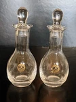 Set Of Royal Crystal Rock 24% Oil & Vinegare Bottle Decanter Cruet Italy. Fixed Price $19.96.