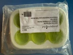 Pampered Chef Herb Freezing Tray Set Of 2 1539 Green White Silicone W/ Lids. Fixed Price $12.00.