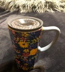 Cypress Home Floral Porcelain Tea/coffee Mug Cup Rubber Strainer. Fixed Price $39.99.