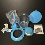 Tupperware Power Chef System Salt Water Taffy Blue Open Box Complete New. Fixed Price $39.99.