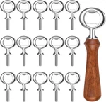 15 Pcs Metal Bottle Kit Bulk Stainless Blank Openers Inserts Hardw. Fixed Price $35.00.