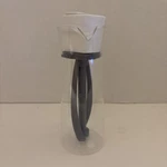 Chef'n Emulstir Salad Dressing Mixer Manual Pump White Cruet Bottle Container. Fixed Price $12.99.