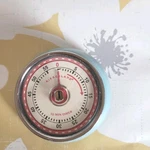Kikkerland Retro 55 Minute Timer Mechanical Magnetic Powder Blue Chrome Kitchen. Fixed Price $17.50.