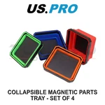 Us Pro Tools Set Of Collapsible Magnetic Parts Trays, Coloured 6746. Fixed Price $16.98.