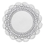 Hoffmaster Cambridge Brooklace 500236 8" Paper Doilies (case 1000). Fixed Price $32.00.