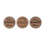 Kamenstein Sweet Home Cork Trivet Set, 3-PIECE, Brown. Fixed Price $33.99.