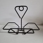 The Pampered Chef Small Bowl Caddy Simple Additions #1944 Black Metal New In Box. Fixed Price $12.95.