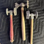 3 Antique Butcher Mallet Meat Tenderizer Hammer Ice Breaker. Fixed Price $40.00.