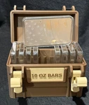 Oz Storage Box Holds (10)- Silver. Fixed Price $24.00.