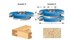 Amana Tool SC577 Shaker T&g 1/2" 3/4" Bore 3PC Shaper Cutter Set. Fixed Price $88.60.