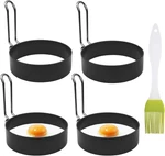 4 Pack Stainless Steel Eggs Maker Non Stick Round Cooker For Cooking. Fixed Price $15.95.