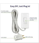 Leviton Tabletop Plug-in Lamp Dimmer TBL03-10W For Led, Halogen Incandescent. Fixed Price $9.99.