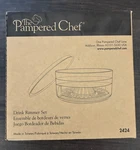 New Open Box Pampered Chef Drink Rimmer Set #2424 (see Pictures) - Free Shipping. Fixed Price $13.00.