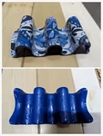 Prepara Multiple Holder Blue Melanine Floral Reversible Holds 2 3 Tacos. Fixed Price $11.86.