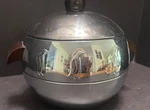 West Bend Penguin Hot & Cold Server Mcm 8" Ice Bucket Vintage Chrome Aluminum. Fixed Price $15.00.