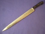 Harold Leonard Carbon Steel 12.5 Inch Semi Flexible Slicer Knife. Fixed Price $124.95.