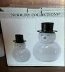 Newbury Collections Set Of Two Snowman Candle Holders. Fixed Price $19.99.
