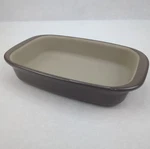 Pampered Chef Stone Gray Rectangle Baker 1421 Small 6X9. Fixed Price $30.00.