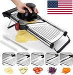 X Home Adjustable Mandoline Slicer Stainless Steel Vegetable Chopper Food Cutter. Fixed Price $28.49.