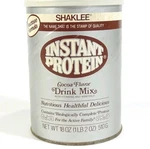 Shaklee Instant Protein Cocoa Flavor Drink Mix 18 Oz. Can - **empty**. Fixed Price $24.95.
