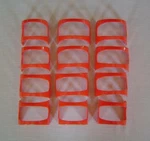 12 Easy Hands Free Taco Shell Holders Individual Filling Stands Orange. Fixed Price $9.99.