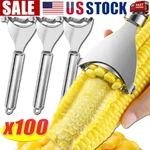 Stainless Steel Corn Cob Peeler Stripper Remover Kitchen Cutter Thresher Tool Us. Fixed Price $191.89.