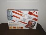 Chefs Basics Select 18 Piece Stainless Steel Bbq Barbecue Set Case New. Fixed Price $99.99.