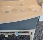 Corningware P-41 15 Oz Casserole Pan Set Blue Cornflower Ceramic Handle. Fixed Price $34.99.