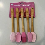 Core Kitchen Mini Utensil 5 Pc Bamboo & Silicone Bpa Free Romantic New. Fixed Price $14.99.