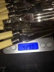 Edwardian Cutlery /12 Piece Set: Sterling Silver (part) Hallmarked: Wooden Box.. Fixed Price $162.28.