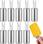 10PCS Corn Cob Holders Stainless Steel On The Skewers For Cooking Bbq. Fixed Price $9.25.